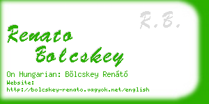 renato bolcskey business card