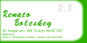 renato bolcskey business card